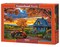 500 Piece Jigsaw Puzzle, Autumn Ride, Motorcycle and a sky ablaze with sunset colors, Classic America, Adult Puzzle, Castorland B-54077